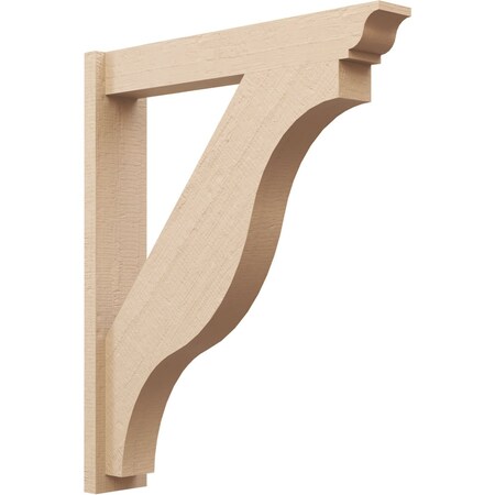 Ekena Millwork 5 1/2-in W x 30-in D x 36-in H Funston Trad Rough Cedar Woodgrain TimberThane Outlooker, Primed Tan OUTUR055X30X36FST04RCPR